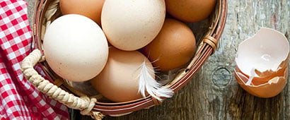 A bowl of fresh eggs